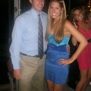 Blue Strapless Dress